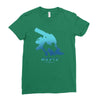 mega water Ladies Fitted T-Shirt