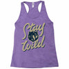 stay wild 2 Racerback Tank