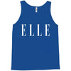 elle white logo Tank Top