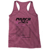 March Girl Facts Pisces Racerback Tank