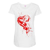 heartless splatter Maternity Scoop Neck T-shirt