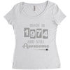 made in 1974 and still awesome Women's Triblend Scoop T-shirt