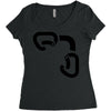 black best Women's Triblend Scoop T-shirt