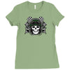 skull racer Ladies Fitted T-Shirt
