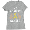 Me Against Cancer Ladies Fitted T-Shirt