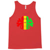 rasta skull and crossbones reggae dub club rave Tank Top
