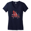 mushroom eater Women's V-Neck T-Shirt