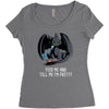 feed me and tell me i'm pretty Women's Triblend Scoop T-shirt