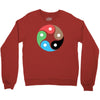 zentao symbol as evolution of the tao (yin yang) Crewneck Sweatshirt