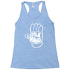 talk to the hand Racerback Tank