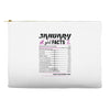 January Girl Facts Capricorn Accessory Pouches