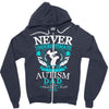 autism dad Zipper Hoodie