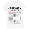 February Girl Facts Pisces Ladies Fitted T-Shirt