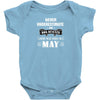 never underestimate an old man who was born in may Baby Onesie
