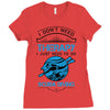 I Don't Need Therapy Just to Go Scuba Diving Ladies Fitted T-Shirt