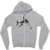 sharks with frickin laser beams t shirt soft funny austin powers tee d Zipper Hoodie