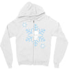 skull snowflakes alternative christmas jumper Zipper Hoodie