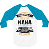 Super Cool Nana Of A Freaking Awesome Granddaughter 3/4 Sleeve Shirt
