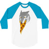 pizza wolf 3/4 Sleeve Shirt
