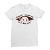 May Peeking Out Baby Boy Ladies Fitted T-Shirt