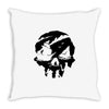 sea of theives skull Black Logo Throw Pillow