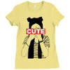 cute Ladies Fitted T-Shirt