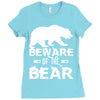 Beware Of The Bear Ladies Fitted T-Shirt