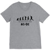 The Evolution of Rock V-Neck Tee