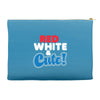 red white and cute Accessory Pouches