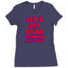 star spangled hammered Ladies Fitted T-Shirt
