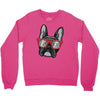 frenchie hipster Crewneck Sweatshirt