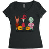 Hallowentown Lock Shock And Barrell Women's Triblend Scoop T-shirt