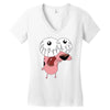 personnage de cartoon Women's V-Neck T-Shirt