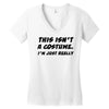tee top joke costume rude slogan Women's V-Neck T-Shirt