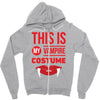 this is my vampire costume Zipper Hoodie