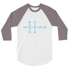 amazing alcohol molecule 3/4 Sleeve Shirt