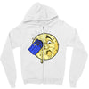 time travel to the moon Zipper Hoodie
