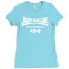 rocky marciano the brooklyn blockbuster 49 0 logo Ladies Fitted T-Shirt