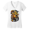 ninja go Women's V-Neck T-Shirt