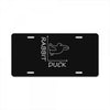 rabbit duck white License Plate