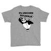 5 Percent Unicorn 95 Percent Ninja Youth Tee