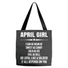Super April Girl Tote Bags