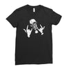 devil horns Ladies Fitted T-Shirt