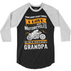 Motorcycles Grandpa 3/4 Sleeve Shirt