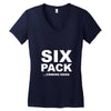 six pack coming soon mens Women's V-Neck T-Shirt