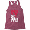donating blood one mosquito funny Racerback Tank