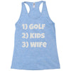golfing dad uncle Racerback Tank