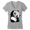 happy panda Women's V-Neck T-Shirt
