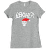 sleigher metal style xmas Ladies Fitted T-Shirt