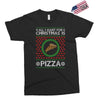 All I Want For Christmas Is Pizza Ugly Christmas For Dark Exclusive T-shirt